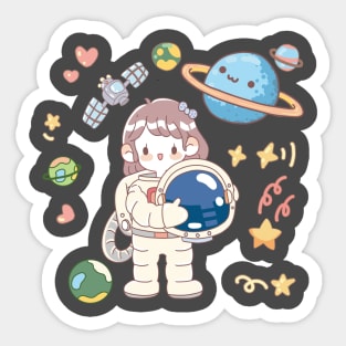 astronaut Sticker